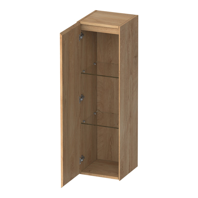 BRAUER Inspire hoge kast 120 met 1 deur greeploos linksdraaiend Forest Tan HK-IN120LFT