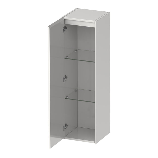 BRAUER Inspire hoge kast 120 met 1 deur greeploos linksdraaiend hoogglans wit HK-IN120LHW