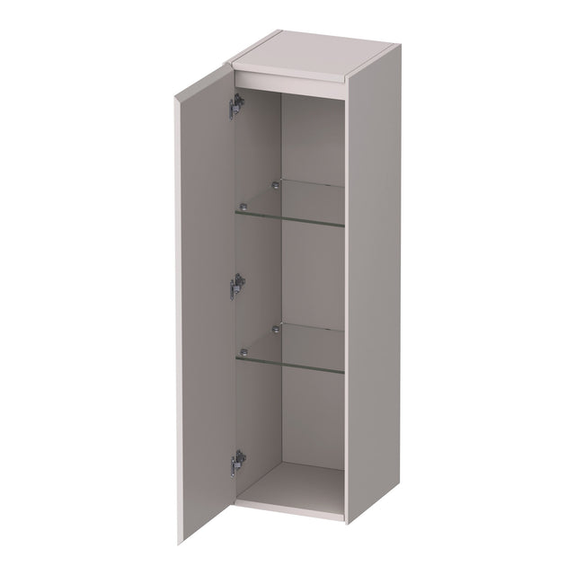 BRAUER Inspire hoge kast 120 met 1 deur greeploos linksdraaiend mat zand HK-IN120LMS