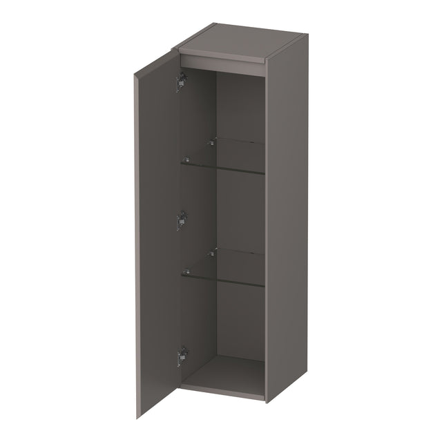 BRAUER Inspire hoge kast 120 met 1 deur greeploos linksdraaiend mat taupe HK-IN120LMT
