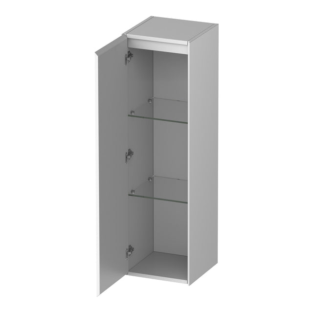 BRAUER Inspire hoge kast 120 met 1 deur greeploos linksdraaiend mat wit HK-IN120LMW