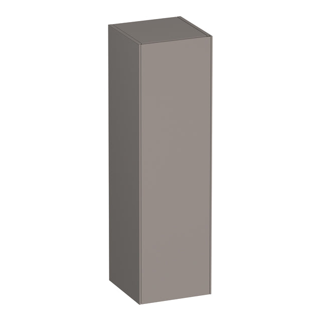 BRAUER Inspire hoge kast 120 met 1 deur greeploos rechtsdraaiend mat taupe HK-IN120RMT