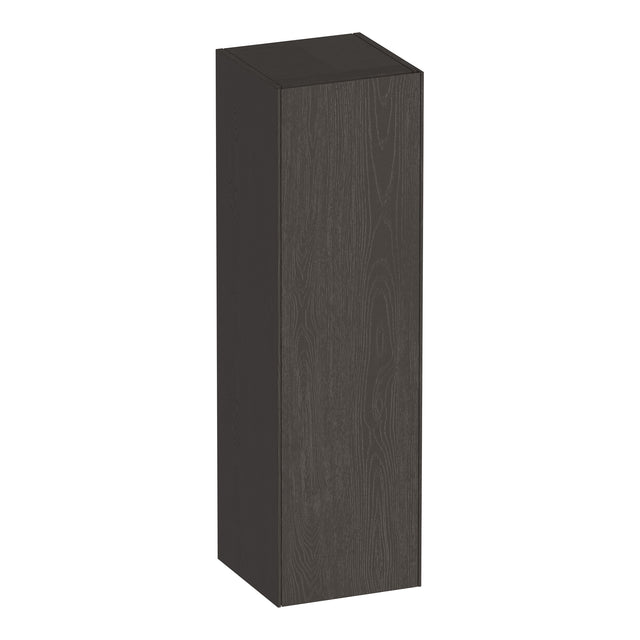 BRAUER Inspire hoge kast 120 met 1 deur greeploos rechtsdraaiend Timber Anthracite HK-IN120RTA