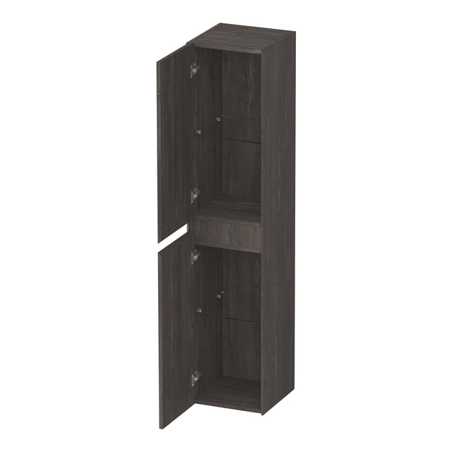BRAUER Inspire hoge kast 160 met 2 deuren greeploos links- of rechtsdraaiend Driftwood HK-IN160DR