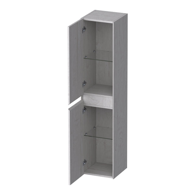 BRAUER Inspire hoge kast 160 met 2 deuren greeploos links- of rechtsdraaiend Forest Seashell HK-IN160FS