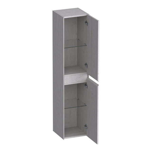 BRAUER Inspire hoge kast 160 met 2 deuren greeploos links- of rechtsdraaiend Forest Seashell HK-IN160FS