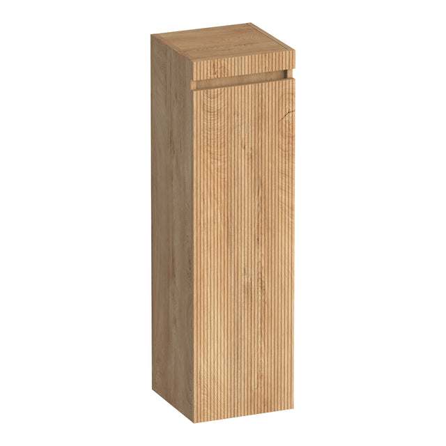 BRAUER Joy Wavy hoge kast 120 met 1 deur greeploos rechtsdraaiend Forest Tan HK-JYW120RFT