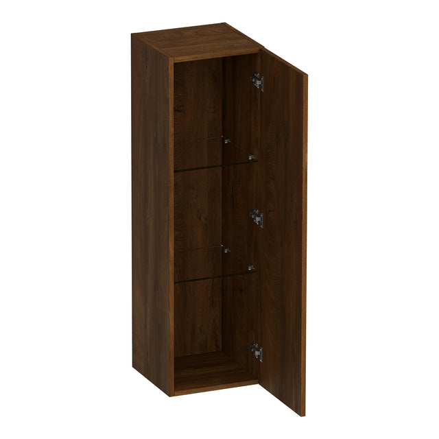 BRAUER Trust hoge kast 120 excl. opbouwgreep met 1 deur links- of rechtsdraaiend Forest Cacao HK-TR120FC