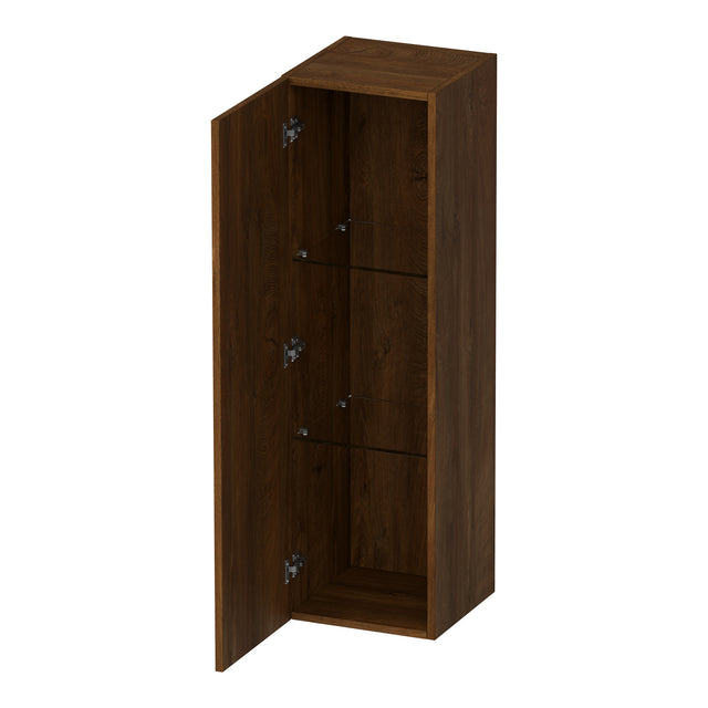 BRAUER Trust hoge kast 120 excl. opbouwgreep met 1 deur links- of rechtsdraaiend Forest Cacao HK-TR120FC