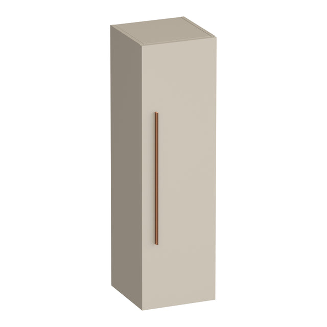 BRAUER Trust hoge kast 120 excl. opbouwgreep met 1 deur links- of rechtsdraaiend mat beige HK-TR120MB