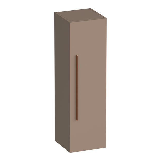 BRAUER Trust hoge kast 120 excl. opbouwgreep met 1 deur links- of rechtsdraaiend mat mokka HK-TR120MM