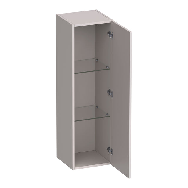 BRAUER Trust hoge kast 120 excl. opbouwgreep met 1 deur links- of rechtsdraaiend mat zand HK-TR120MS