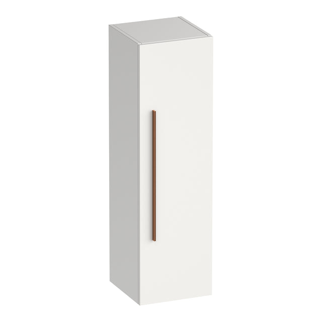 BRAUER Trust hoge kast 120 excl. opbouwgreep met 1 deur links- of rechtsdraaiend mat wit HK-TR120MW