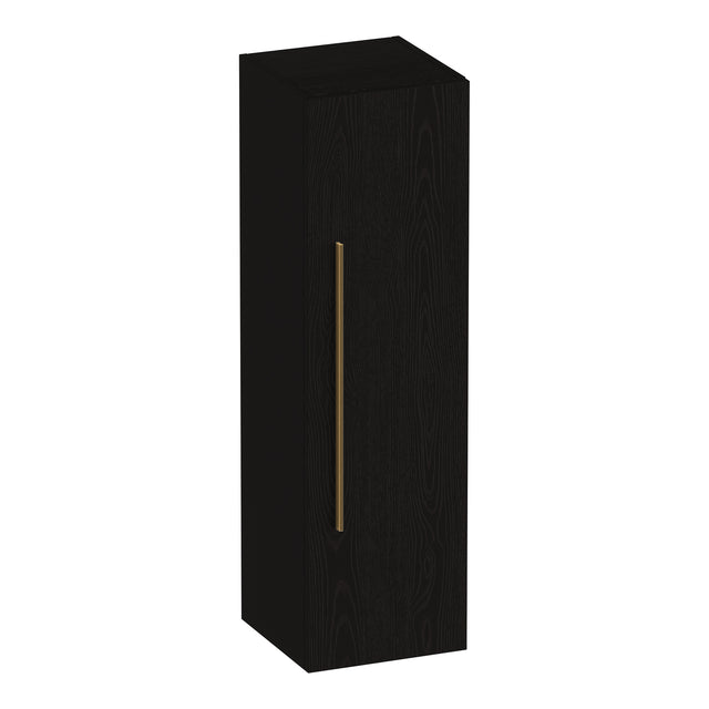 BRAUER Trust hoge kast 120 excl. opbouwgreep met 1 deur links- of rechtsdraaiend Timber Black HK-TR120TB