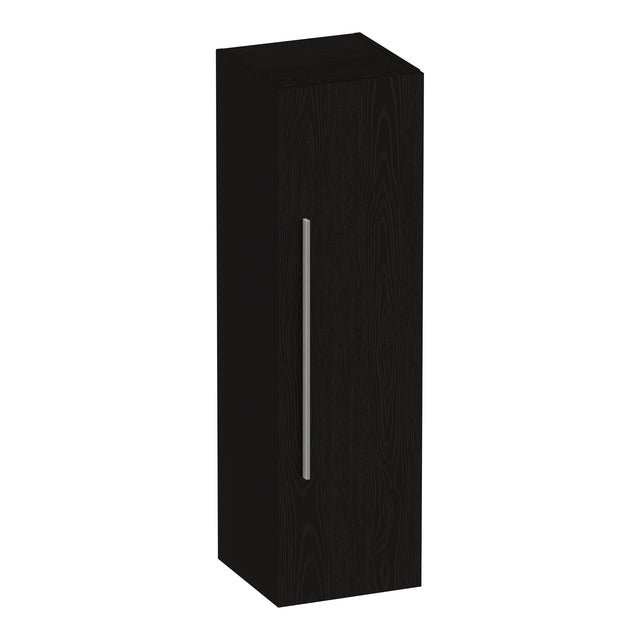 BRAUER Trust hoge kast 120 excl. opbouwgreep met 1 deur links- of rechtsdraaiend Timber Black HK-TR120TB