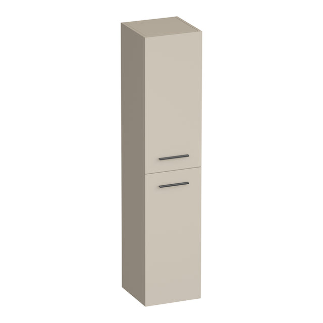 BRAUER Trust hoge kast 160 excl. opbouwgrepen met 2 deuren links- of rechtsdraaiend mat beige HK-TR160MB