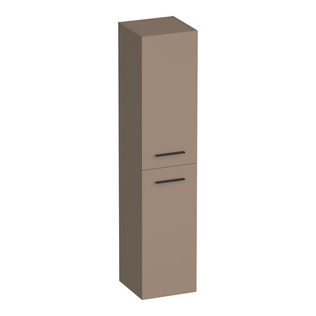 BRAUER Trust hoge kast 160 excl. opbouwgrepen met 2 deuren links- of rechtsdraaiend mat mokka HK-TR160MM