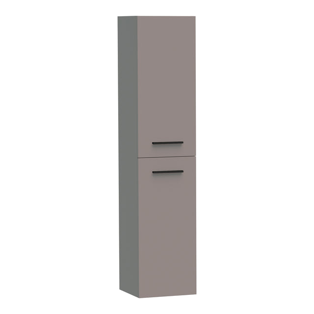 BRAUER Trust hoge kast 160 excl. opbouwgrepen met 2 deuren links- of rechtsdraaiend mat taupe HK-TR160MT