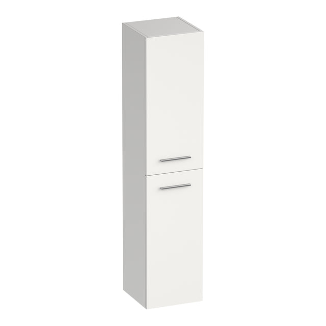 BRAUER Trust hoge kast 160 excl. opbouwgrepen met 2 deuren links- of rechtsdraaiend mat wit HK-TR160MW