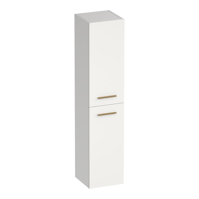 BRAUER Trust hoge kast 160 excl. opbouwgrepen met 2 deuren links- of rechtsdraaiend mat wit HK-TR160MW