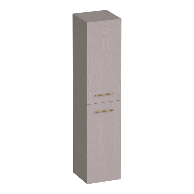 BRAUER Trust hoge kast 160 excl. opbouwgrepen met 2 deuren links- of rechtsdraaiend Timber Greige HK-TR160TE