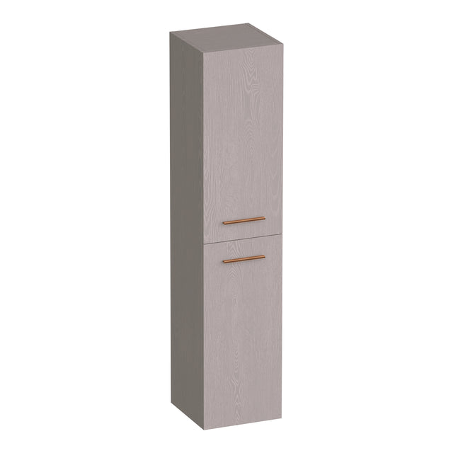 BRAUER Trust hoge kast 160 excl. opbouwgrepen met 2 deuren links- of rechtsdraaiend Timber Greige HK-TR160TE