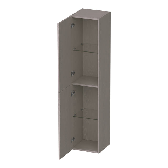 BRAUER Trust hoge kast 160 excl. opbouwgrepen met 2 deuren links- of rechtsdraaiend Timber Greige HK-TR160TE