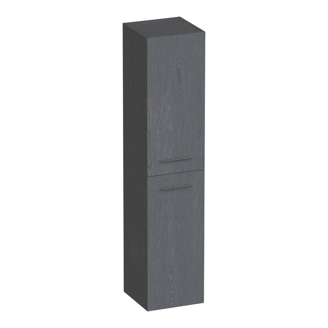 BRAUER Trust hoge kast 160 excl. opbouwgrepen met 2 deuren links- of rechtsdraaiend Timber Grey HK-TR160TG