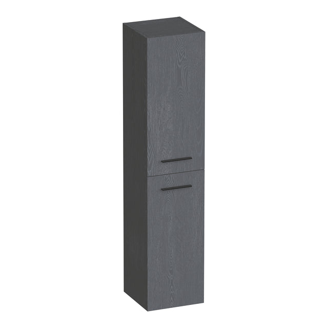 BRAUER Trust hoge kast 160 excl. opbouwgrepen met 2 deuren links- of rechtsdraaiend Timber Grey HK-TR160TG