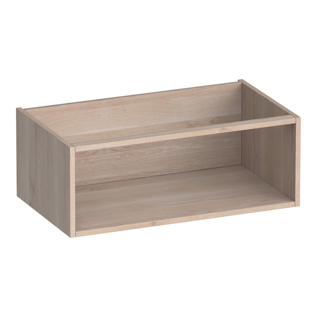 BRAUER Flourish bijkast 80 met 1 opbergvak lamellen eiken wit MD-FL80LEW