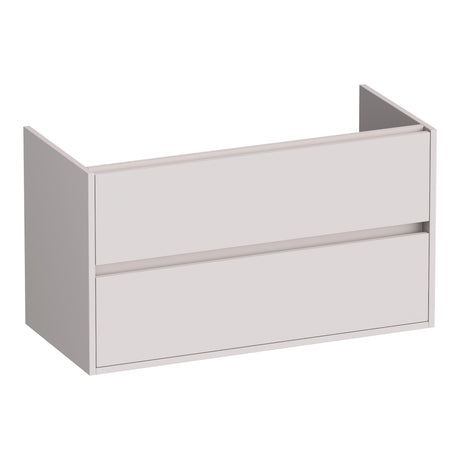 BRAUER Adore onderkast 100 met 2 softclose lades greeploos en 1 sifon uitsparing mat zand OK-AR100MS