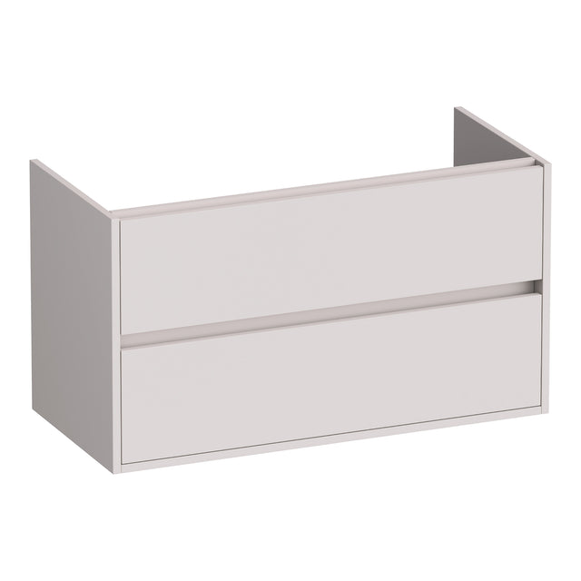 BRAUER Adore onderkast 100 met 2 softclose lades greeploos en 1 sifon uitsparing mat zand OK-AR100MS