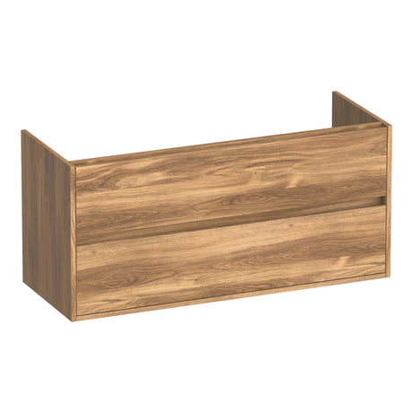 BRAUER Adore onderkast 120 met 2 softclose lades greeploos en 1 sifon uitsparing Honey OK-AR120-1HO