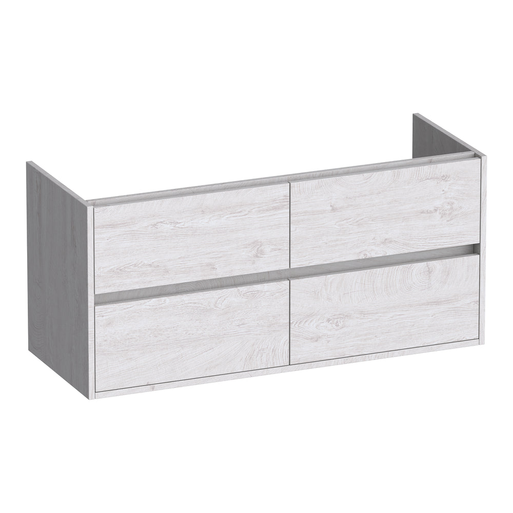 BRAUER Adore onderkast 120 met 4 softclose lades greeploos en 2 sifon uitsparingen Forest Seashell OK-AR120-4FS