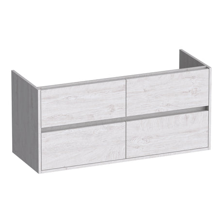 BRAUER Adore onderkast 120 met 4 softclose lades greeploos en 2 sifon uitsparingen Forest Seashell OK-AR120-4FS