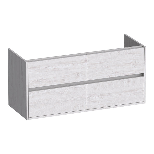 BRAUER Adore onderkast 120 met 4 softclose lades greeploos en 2 sifon uitsparingen Forest Seashell OK-AR120-4FS