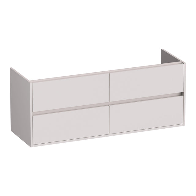 BRAUER Adore onderkast 140 met 4 softclose lades greeploos en 2 sifon uitsparingen mat zand OK-AR140MS