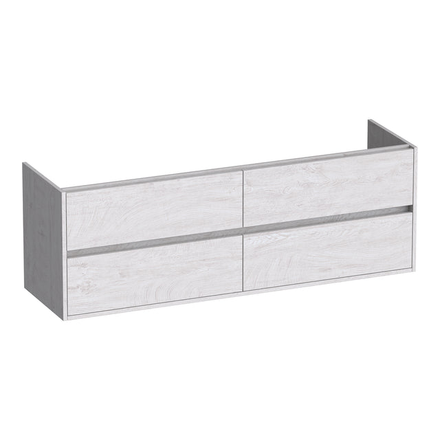 BRAUER Adore onderkast 160 met 4 softclose lades greeploos en 2 sifon uitsparingen Forest Seashell OK-AR160FS