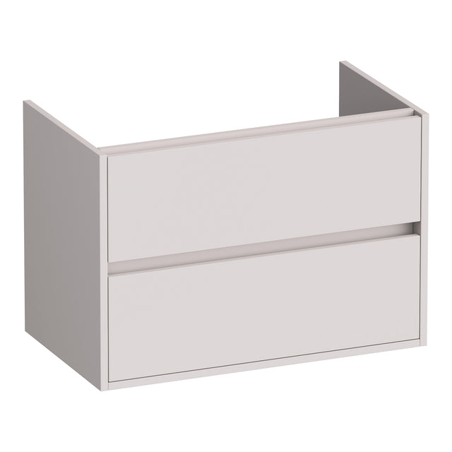 BRAUER Adore onderkast 80 met 2 softclose lades greeploos en 1 sifon uitsparing mat zand OK-AR80MS