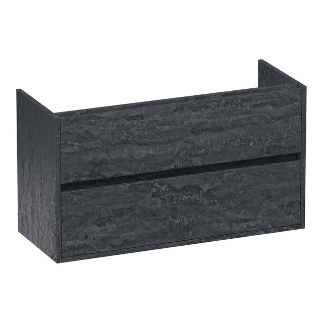 BRAUER Adore onderkast ondiep 100 met 2 softclose lades greeploos en 1 sifon uitsparing Damascus OK-ARO100DA