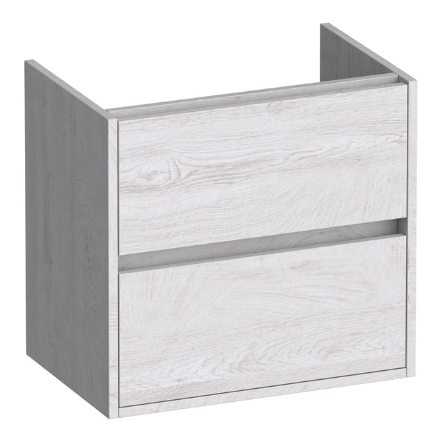 BRAUER Adore onderkast ondiep 60 met 2 softclose lades greeploos en 1 sifon uitsparing Forest Seashell OK-ARO60FS