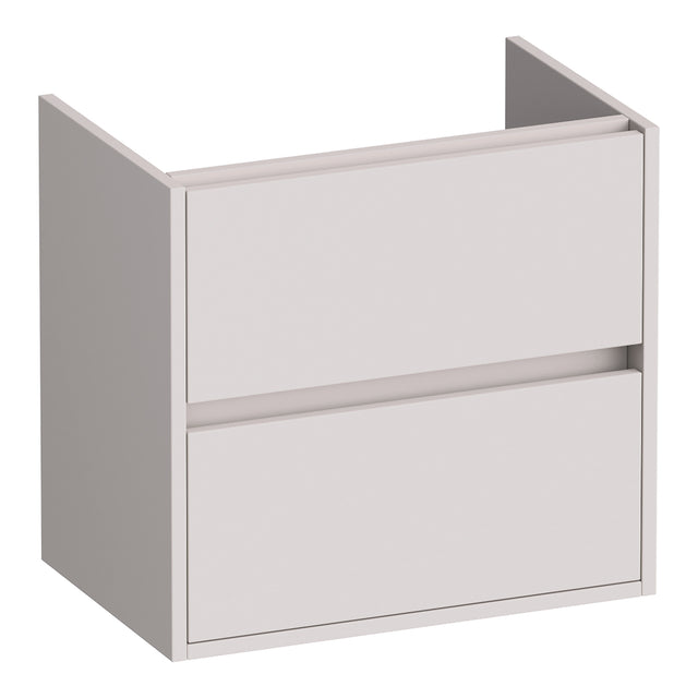 BRAUER Adore onderkast ondiep 60 met 2 softclose lades greeploos en 1 sifon uitsparing mat zand OK-ARO60MS