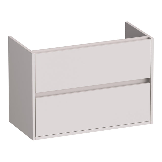 BRAUER Adore onderkast ondiep 80 met 2 softclose lades greeploos en 1 sifon uitsparing mat zand OK-ARO80MS