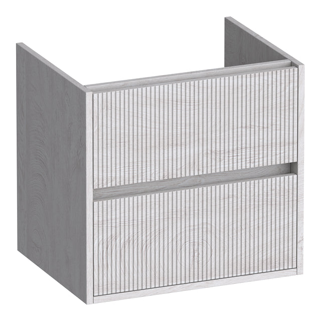 BRAUER Adore Wavy onderkast 60 met 2 softclose lades greeploos en 1 sifon uitsparing Forest Seashell OK-ARW60FS