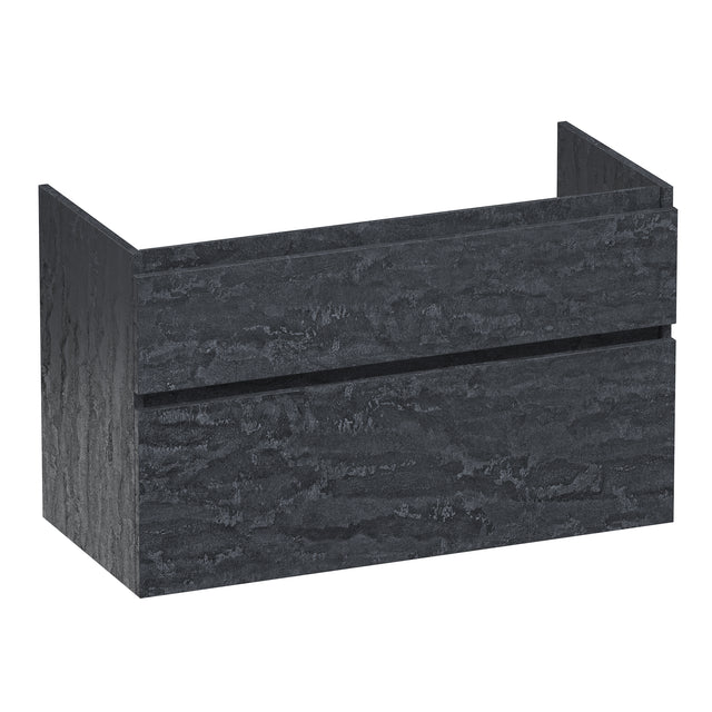 BRAUER Delight onderkast 100 met 2 softclose lades greeploos en 1 sifon uitsparing Damascus OK-DL100DA