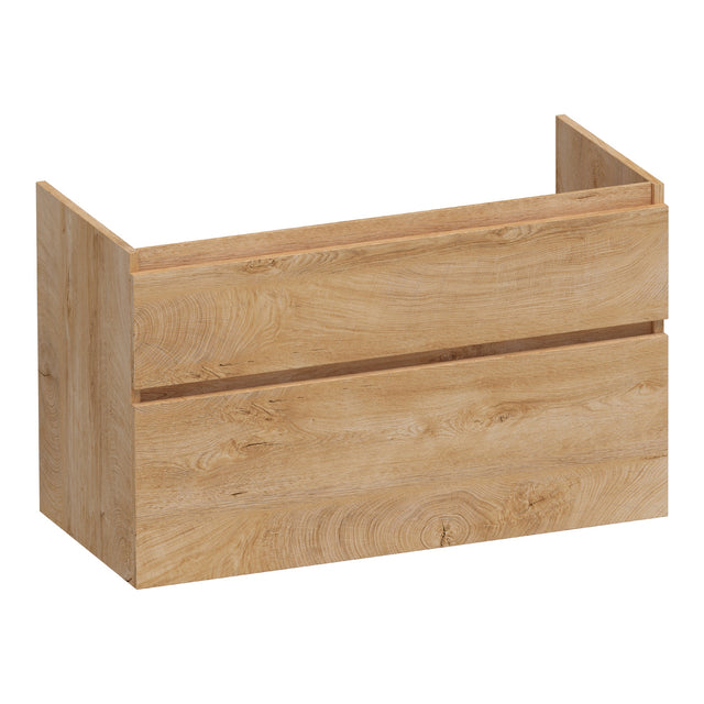 BRAUER Delight onderkast 100 met 2 softclose lades greeploos en 1 sifon uitsparing Forest Tan OK-DL100FT