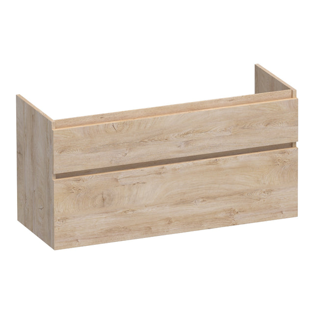 BRAUER Delight onderkast 120 met 2 softclose lades greeploos en 1 sifon uitsparing Forest Wheat OK-DL120-1FW