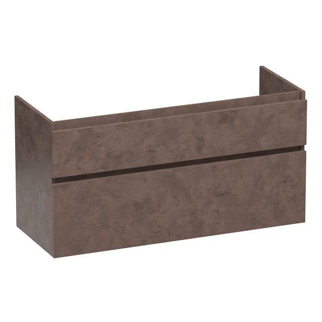 BRAUER Delight onderkast 120 met 2 softclose lades greeploos en 2 sifon uitsparingen Erosion OK-DL120-2ER