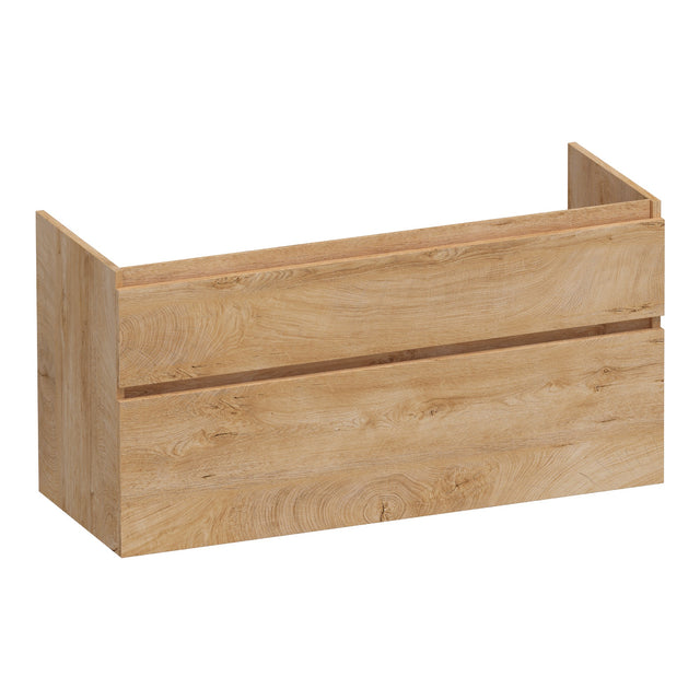 BRAUER Delight onderkast 120 met 2 softclose lades greeploos en 2 sifon uitsparingen Forest Tan OK-DL120-2FT