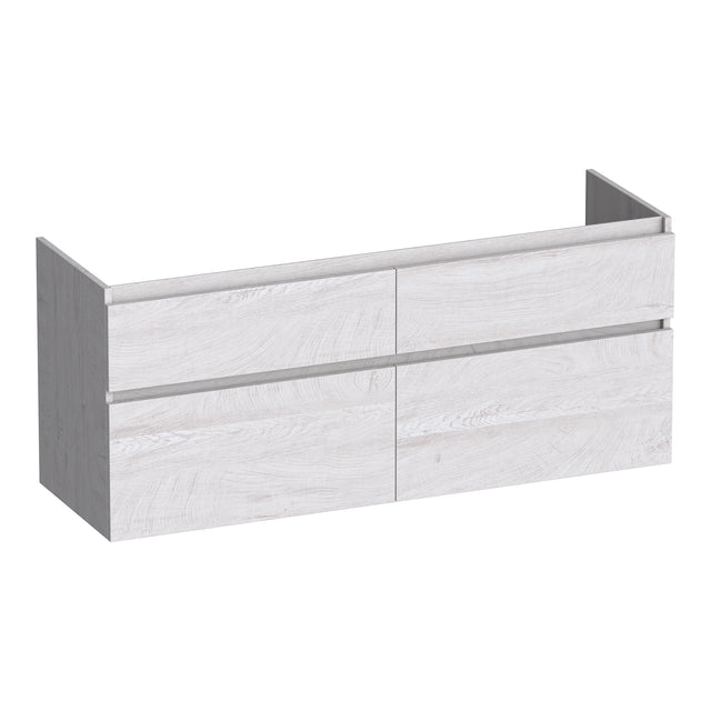 BRAUER Delight onderkast 120 met 4 softclose lades greeploos en 2 sifon uitsparingen Forest Seashell OK-DL120-4FS